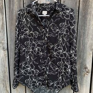 Women's Relaxed Fit Long Sleeve V-Neck Tunic